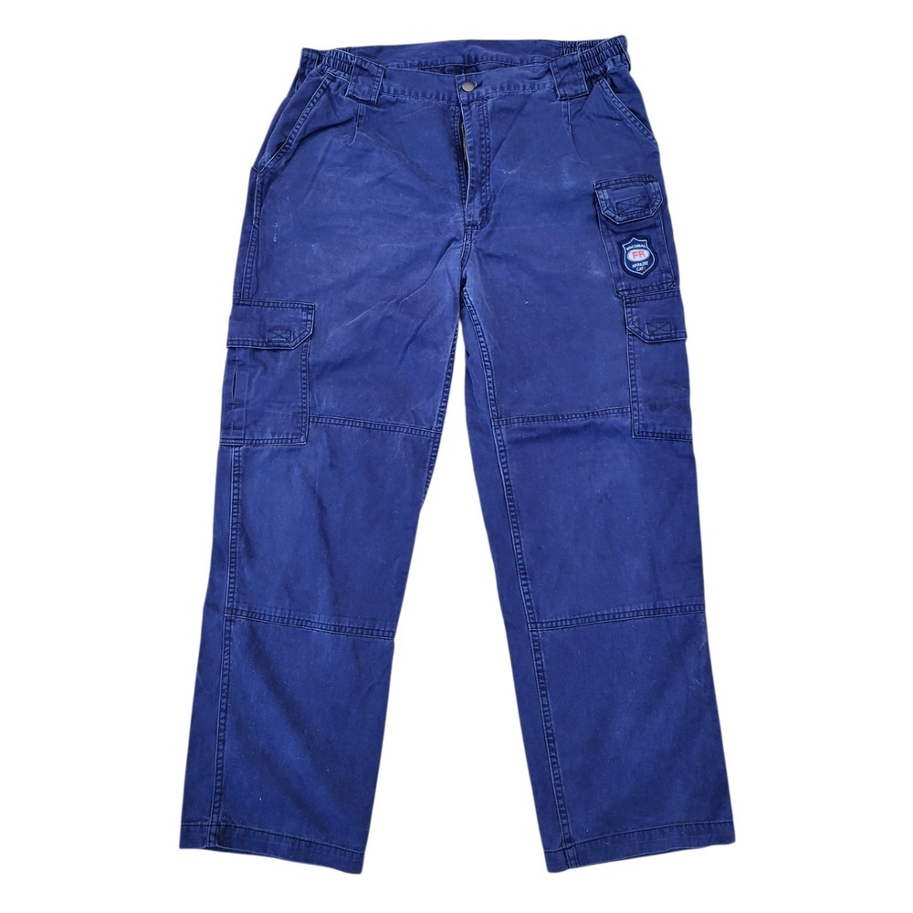 Bocomal FR Flame Resistant Cargo Work Pants Men's 38x30 Navy CAT 2 NFPA 2112
